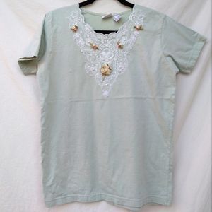 Styleworks Embellished Grandma T-shirt - Medium